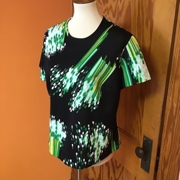 Vintage 70s bright streaks top - Picture 3 of 6